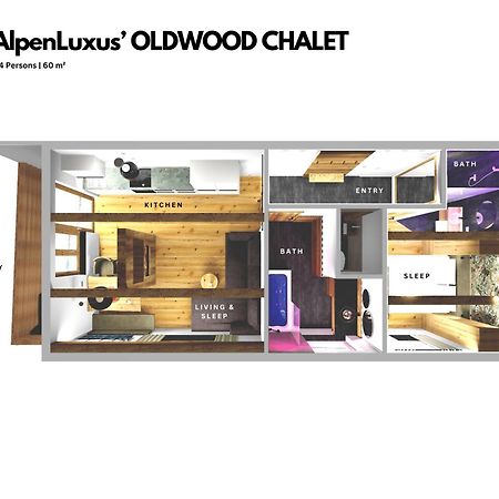 Oldwood Chalet - Balcony & Car Park By Alpenluxus Appartements Фюген Экстерьер фото